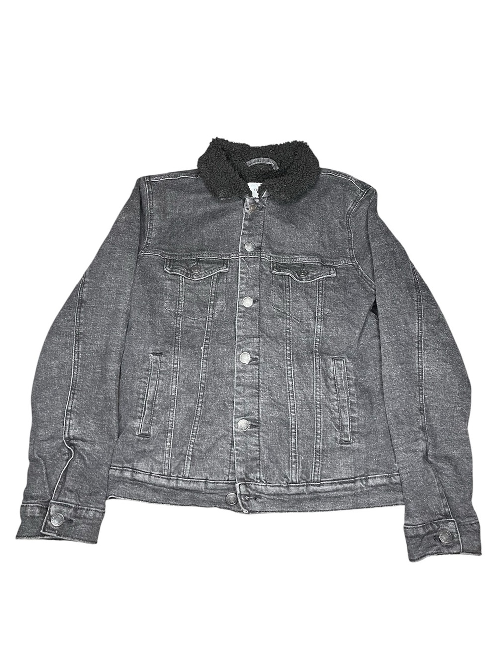 Goodfellow & Co Charcoal Gray Sherpa-Trim Jacket